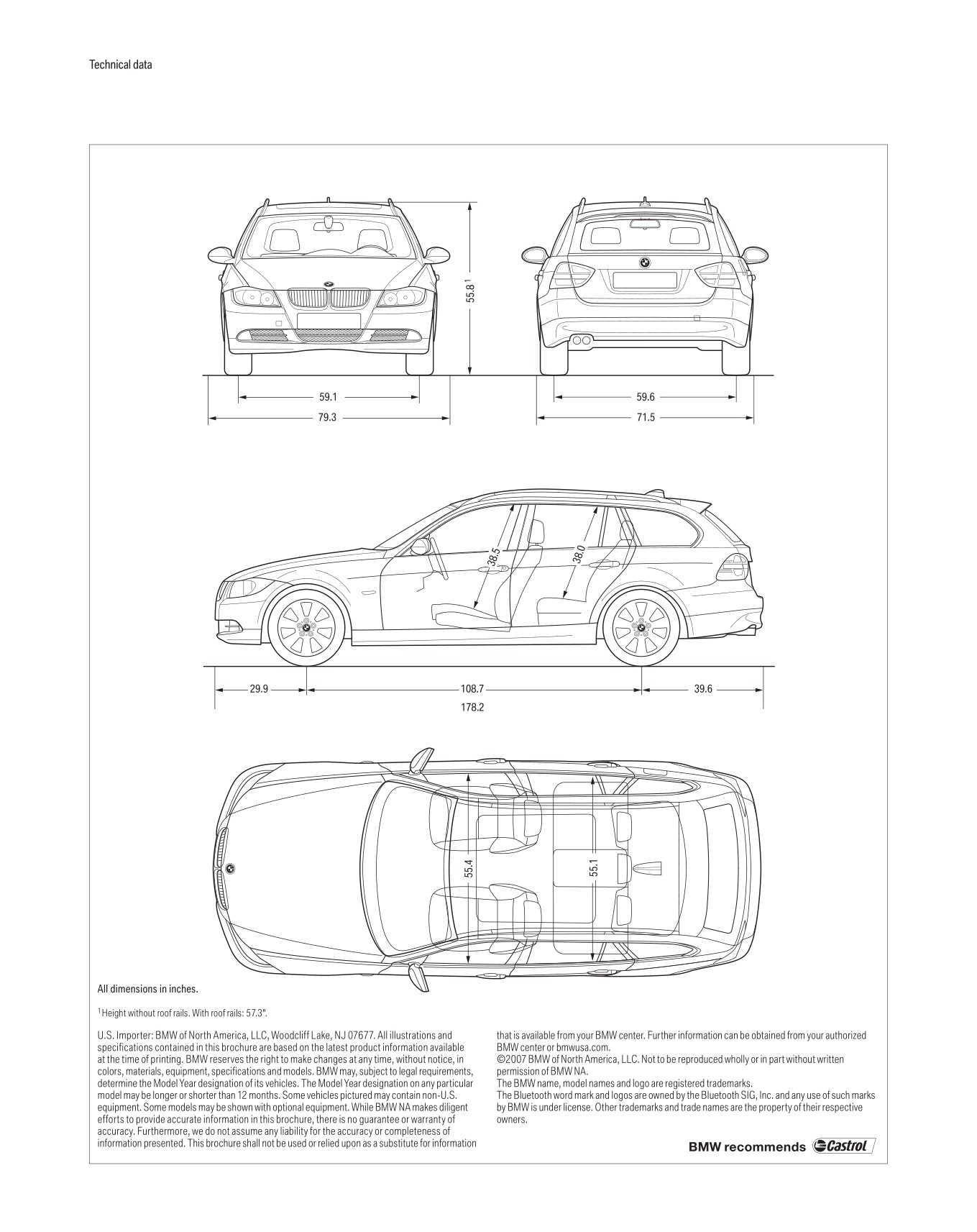 2007 BMW 3-Series Wagon Brochure Page 13